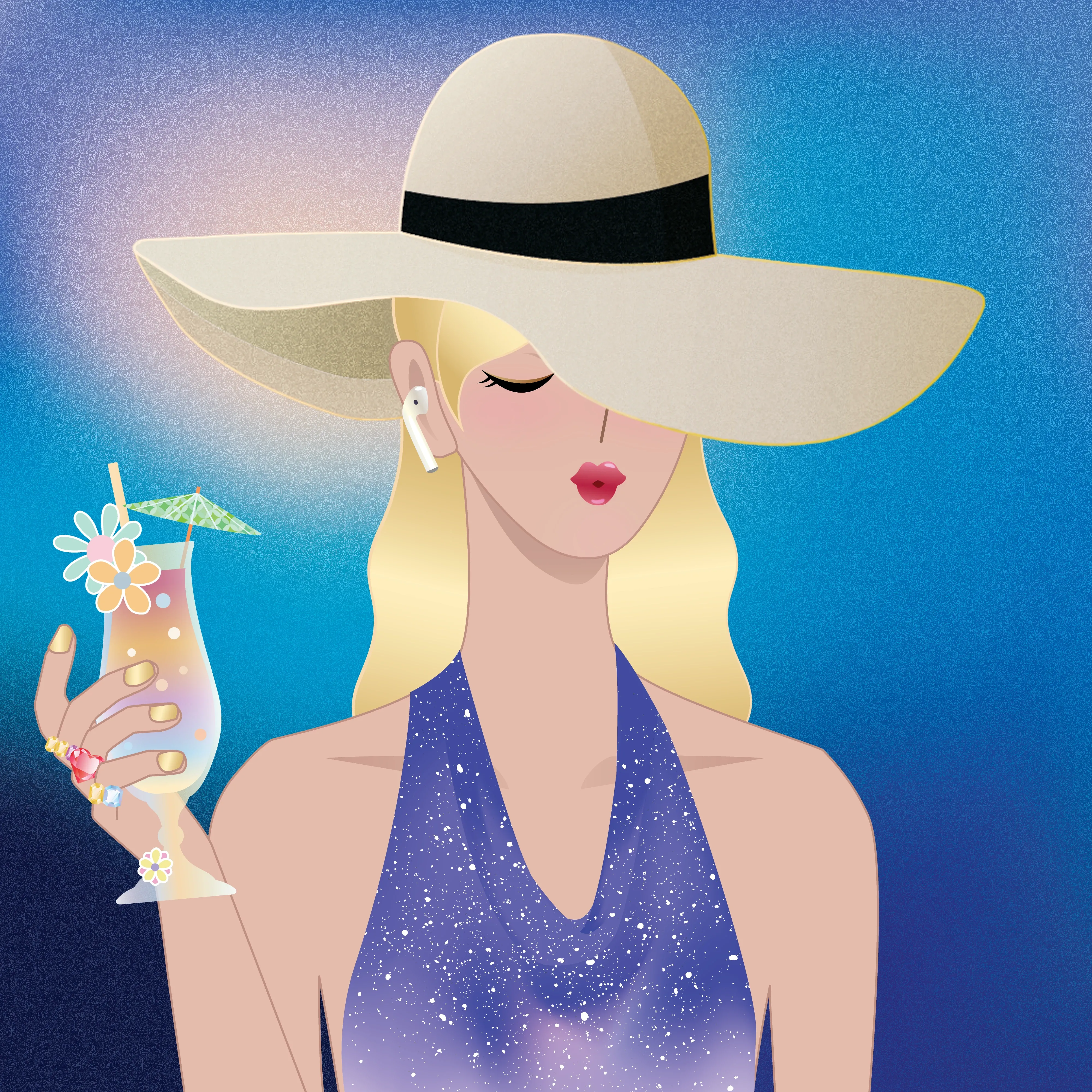 Future Vanity Fair Club NFT #5565 - Cyber character design